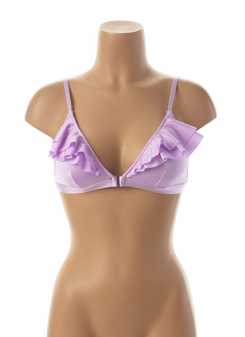 Haut de maillot de bain stretch haut soutien-gorge avec mousse de rembourrage amovible violet SEAFOLLY femme
