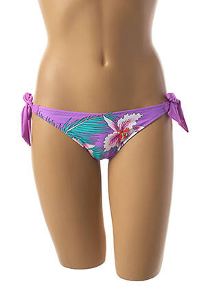 Bas de maillot de bain imprimé fantaisie bikini violet RIP CURL femme