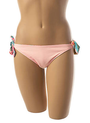 Bas de maillot de bain imprimé fleurs bikini rose RIP CURL femme