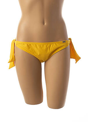 Bas de maillot de bain fermeture liens à nouer bikini jaune BANANA MOON femme