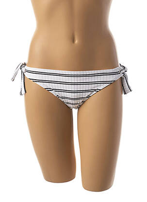 Bas de maillot de bain fermeture liens à nouer bikini blanc SEAFOLLY femme