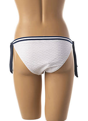 Bas de maillot de bain imprimé rayures bikini blanc BANANA MOON femme