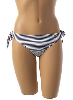 Bas de maillot de bain fermeture liens à nouer bikini bleu BANANA MOON femme