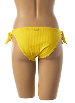 Bas de maillot de bain fermeture liens à nouer bikini jaune BANANA MOON femme