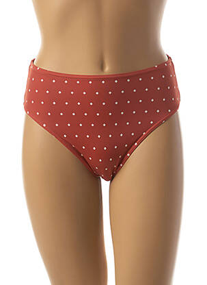 Bas de maillot de bain imprimé fantaisie culotte marron FREYA femme