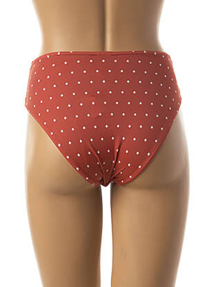 Bas de maillot de bain imprimé fantaisie culotte marron FREYA femme
