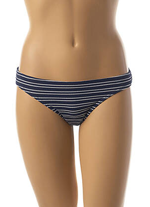 Bas de maillot de bain imprimé rayures culotte bleu RIP CURL femme