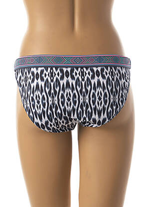Bas de maillot de bain imprimé fantaisie culotte bleu MORGAN femme