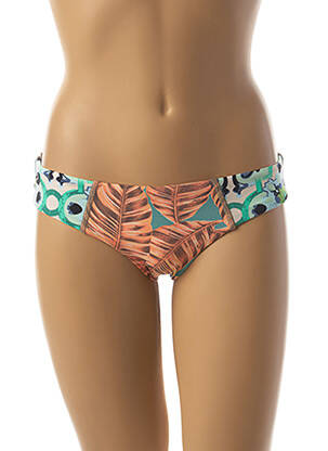 Bas de maillot de bain tissage satiné culotte orange MAAJI femme