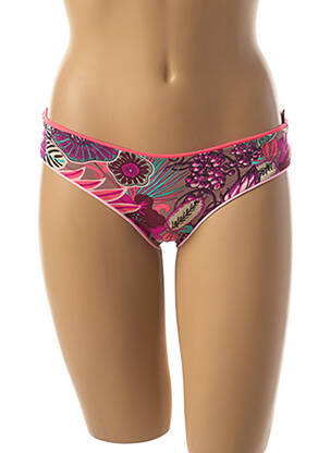 Bas de maillot de bain imprimé fantaisie culotte rose MAAJI femme
