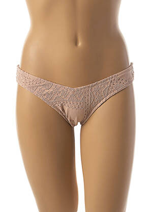 Bas de maillot de bain stretch culotte beige SEAFOLLY femme