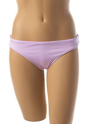 Bas de maillot de bain tissage satiné bikini violet SEAFOLLY femme