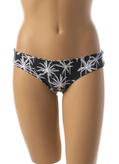 Bas de maillot de bain tissage satiné culotte noir RIP CURL femme