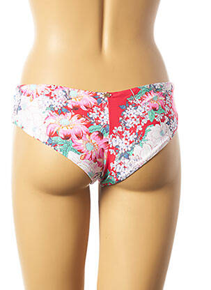 Bas de maillot de bain imprimé fleurs culotte rouge PHAX femme