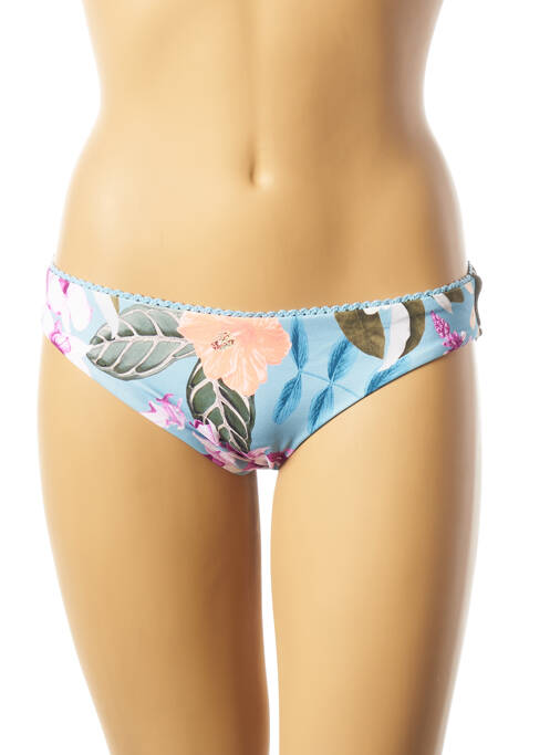 Bas de maillot de bain stretch culotte bleu SEAFOLLY femme