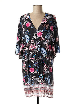 Robe courte manches courtes manches courtes noir SEAFOLLY femme