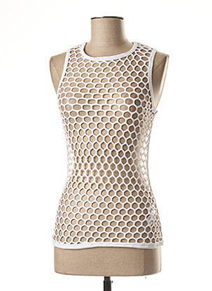 Top coupe cintrée sans manche blanc SEAFOLLY femme