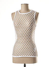 Top coupe cintrée sans manche blanc SEAFOLLY femme