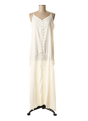Robe longue beige ELLI WHITE pour femme