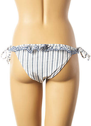 Bas de maillot de bain fermeture liens à nouer bikini blanc SEAFOLLY femme