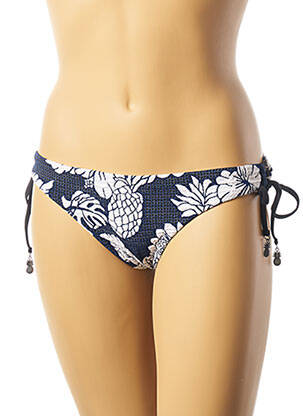 Bas de maillot de bain imprimé tie and dye bikini bleu SEAFOLLY femme