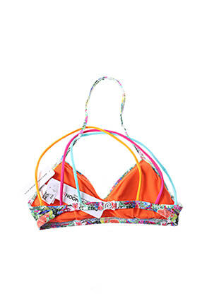 Haut de maillot de bain stretch haut soutien-gorge avec mousse de rembourrage amovible vert BANANA MOON femme