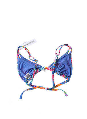 Haut de maillot de bain stretch bleu BANANA MOON femme