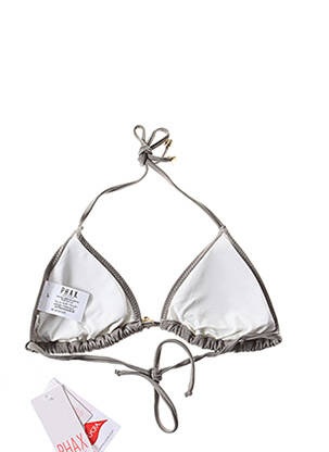 Haut de maillot de bain stretch haut soutien-gorge avec mousse de rembourrage amovible gris PHAX femme