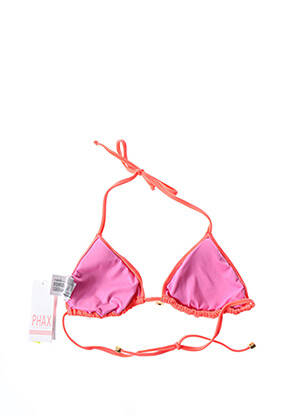 Haut de maillot de bain stretch haut soutien-gorge avec mousse de rembourrage amovible rose PHAX femme