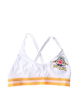 Haut de maillot de bain stretch blanc RIP CURL femme