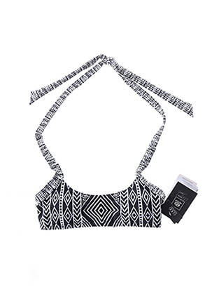 Haut de maillot de bain stretch haut soutien-gorge avec mousse de rembourrage amovible noir RIP CURL femme