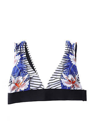 Haut de maillot de bain stretch bleu RIP CURL femme