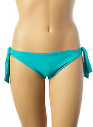 Bas de maillot de bain tissage satiné bikini bleu BANANA MOON femme
