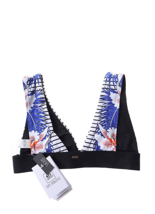 Haut de maillot de bain stretch bleu RIP CURL femme