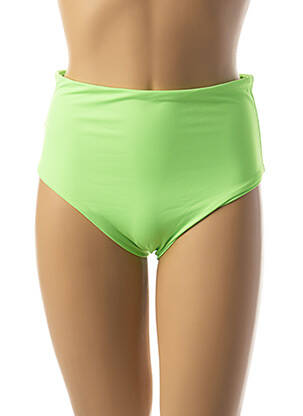 Bas de maillot de bain tissage satiné culotte vert NOHOLITA MON PETIT BIKINI femme