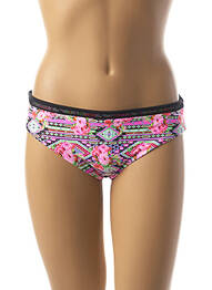 Bas de maillot de bain imprimé fantaisie culotte rose FREYA femme
