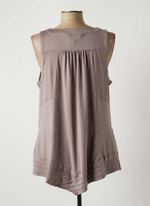 Gilet sans manche marron BE THE QUEEN pour femme