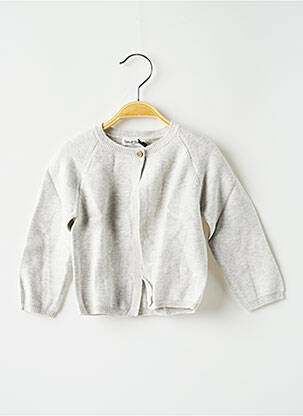 Gilet manches longues gris EDEN ET VICTOR pour enfant