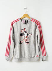 Sweat-shirt gris ADIDAS pour enfant seconde vue