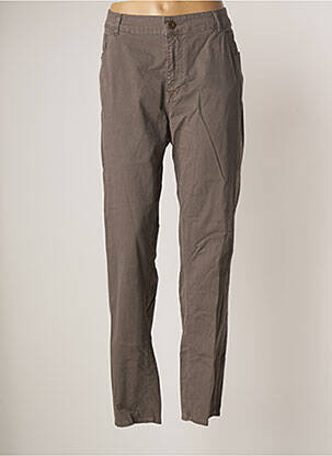 Pantalon droit stretch taille normale gris OLIVER JUNG femme