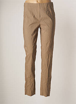 Pantalon droit stretch taille normale marron OLIVER JUNG femme