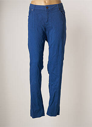 Pantalon droit bleu OLIVER JUNG pour femme