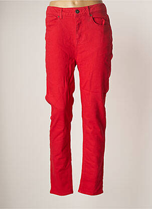 Pantalon droit rouge OLIVER JUNG pour femme