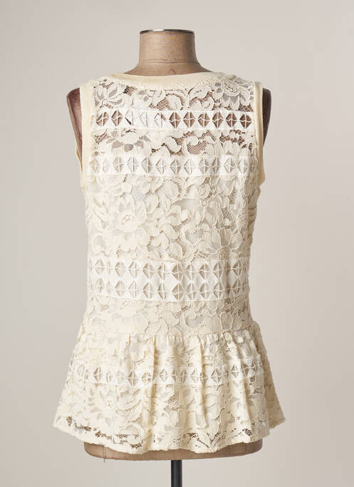 Top beige GUESS pour femme