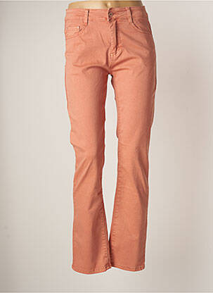 Jeans coupe slim orange VOGGO pour femme