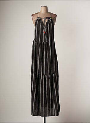 Robe longue noir FOR EVER pour femme