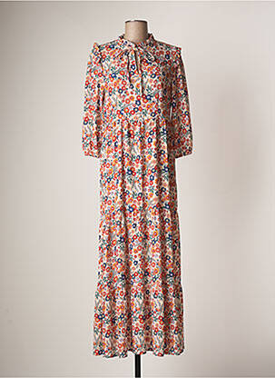Robe longue orange DINA & DESS pour femme