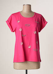 T-shirt rose LEO & UGO pour femme seconde vue