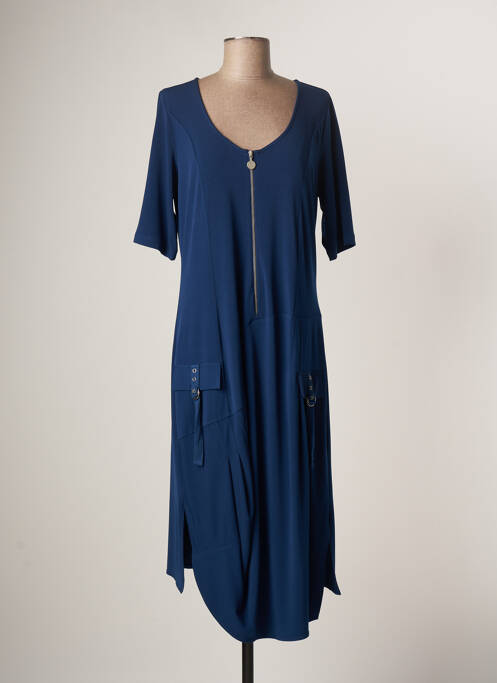 Robe mi-longue bleu ALAIN MURATI pour femme