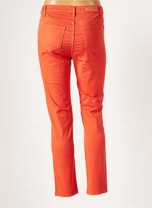 Pantalon 7/8 stretch taille normale orange FRED SABATIER femme